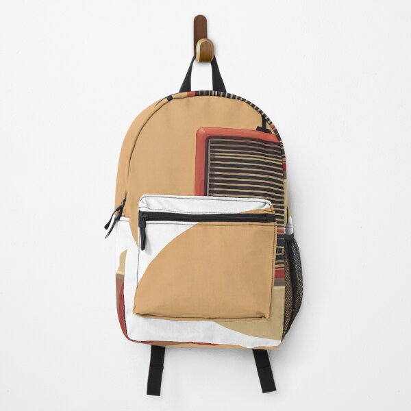 Item preview, Retro Frequency: Bold Red Vintage Radio Vibes designed and sold by ForeverPrintsOK.
