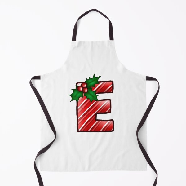 Item preview, E Monogram (Candycane) designed and sold by CharmedHeartArt.