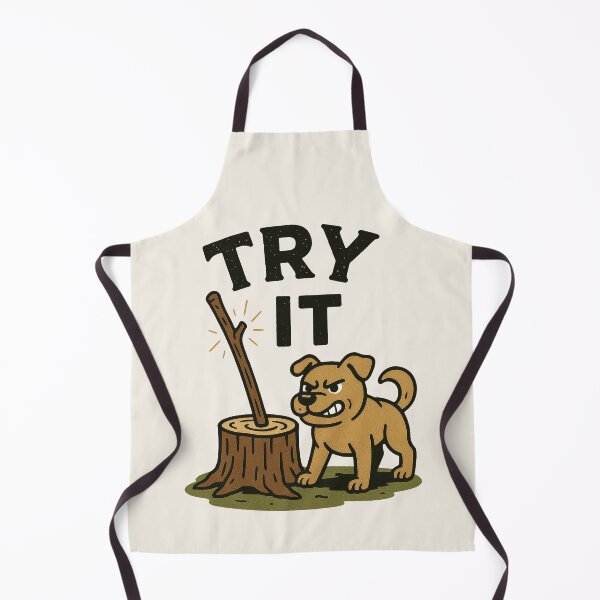 Item preview, Try It Dog & Stick designed and sold by PrintSmithArt.