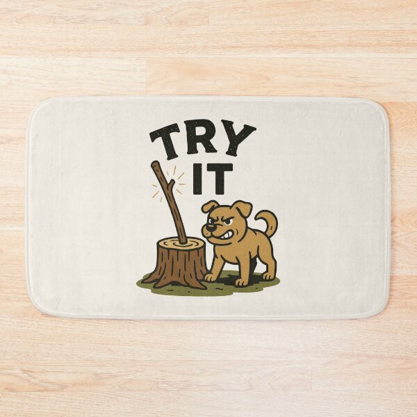 Item preview, Try It Dog & Stick designed and sold by PrintSmithArt.
