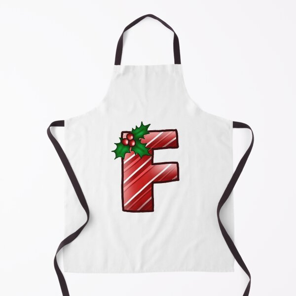 Item preview, F Monogram (Candycane) designed and sold by CharmedHeartArt.