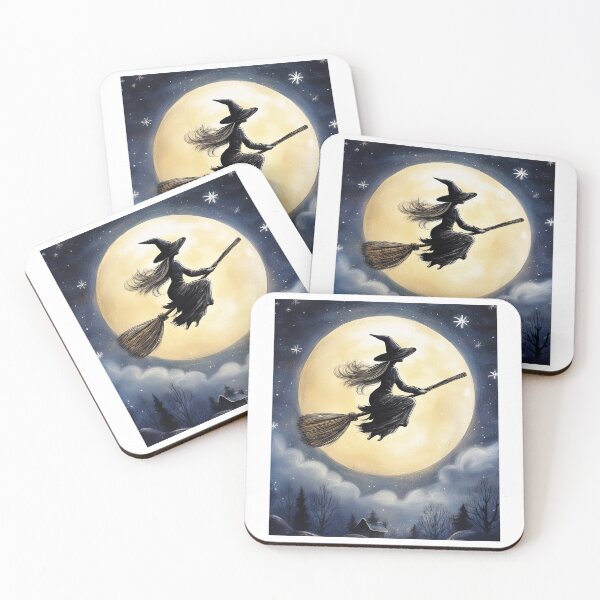 Item preview, Witch and the moon designed and sold by GiftiqueNook.