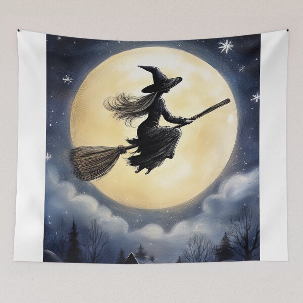 Item preview, Witch and the moon designed and sold by GiftiqueNook.