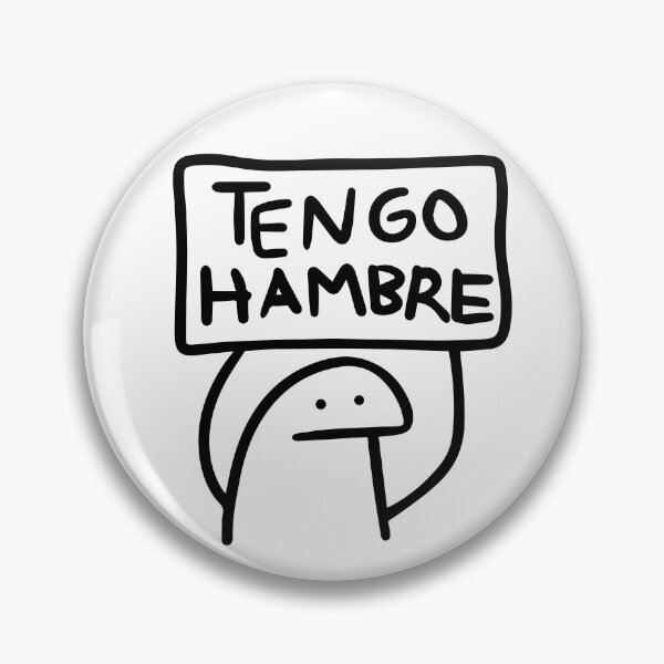 Item preview, Tengo hambre!!! Flork meme en español spanish funny sticker T-Shirt designed and sold by marina ralston.