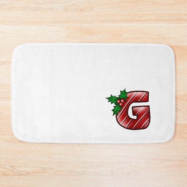 Item preview, G Monogram (Candycane) designed and sold by CharmedHeartArt.