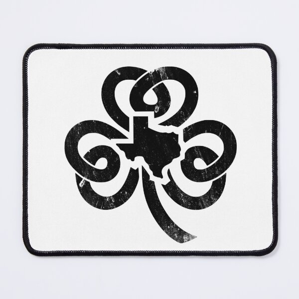 Item preview, Irish Texas Pride Sticker – Black Grunge Edition designed and sold by Puro956.