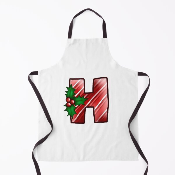 Item preview, H Monogram (Candycane) designed and sold by CharmedHeartArt.