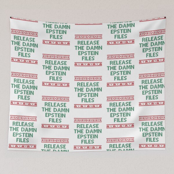 Item preview, Release the Epstein Files (Christmas / Xmas / Holiday) designed and sold by SabbaticalSteve.