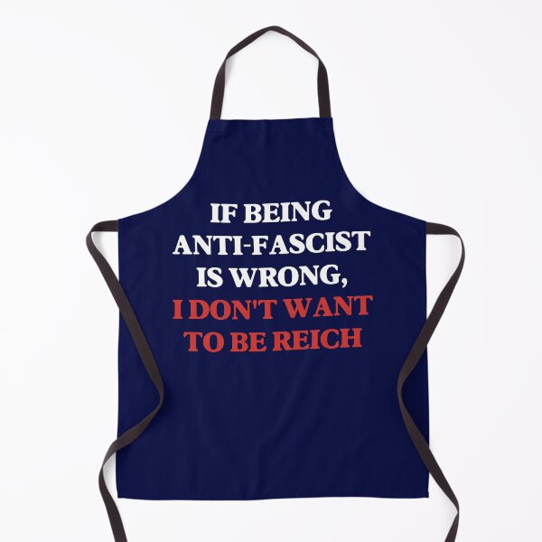Item preview, If Being Anti-Fascist is Wrong, I Don't Want to Be Reich - ANTIFA (White font) designed and sold by SabbaticalSteve.