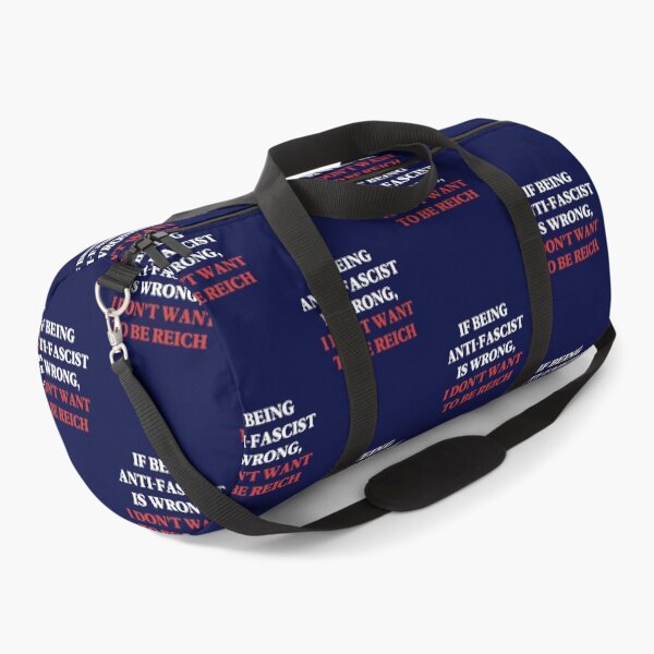Item preview, If Being Anti-Fascist is Wrong, I Don't Want to Be Reich - ANTIFA (White font) designed and sold by SabbaticalSteve.