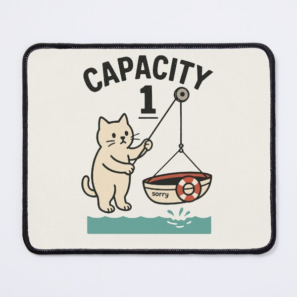 Item preview, Capacity 1 Cat designed and sold by PrintSmithArt.