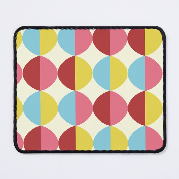 Item preview, Retro Circles - Red, Pink, Yellow, Blue designed and sold by MustardSeedInt.