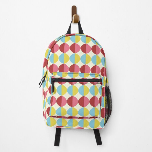 Item preview, Retro Circles - Red, Pink, Yellow, Blue designed and sold by MustardSeedInt.