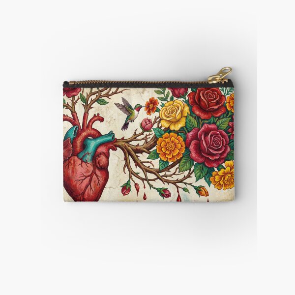 Item preview, Blooming Corazón: Passion and Roots (Mexican Folk Art) designed and sold by AgingeR.