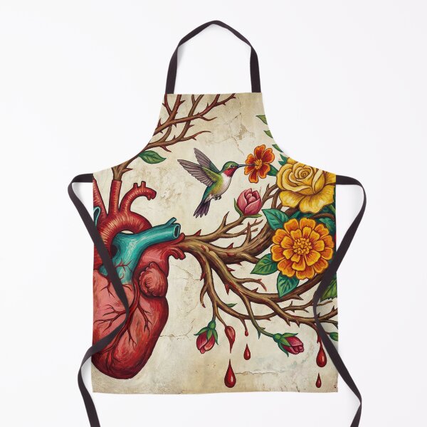 Item preview, Blooming Corazón: Passion and Roots (Mexican Folk Art) designed and sold by AgingeR.