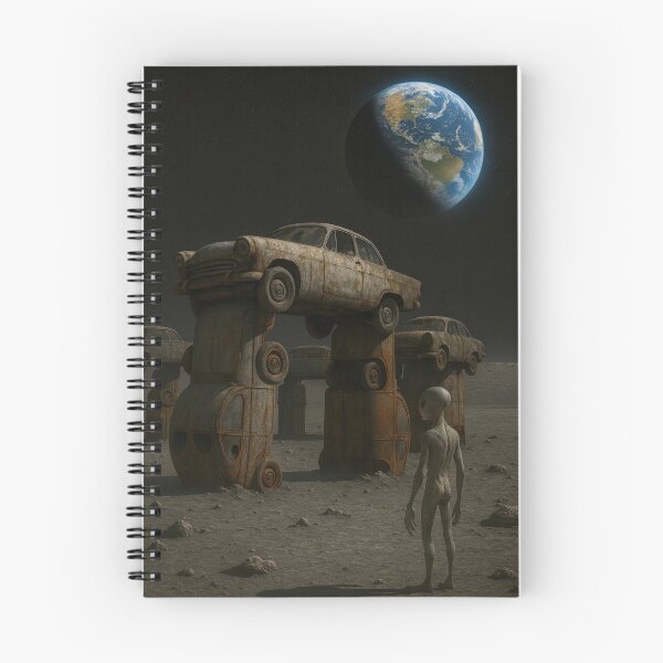 Item preview, Alien makes a discovery on the moon designed and sold by Halifaxartguy.