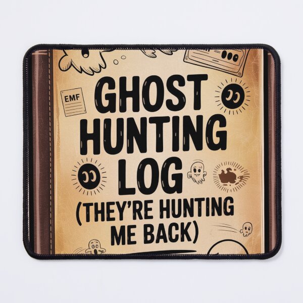 Item preview, Ghost Hunting Log They're Hunting Me Back | Paranormal investigation humor designed and sold by Antik by Schulz.