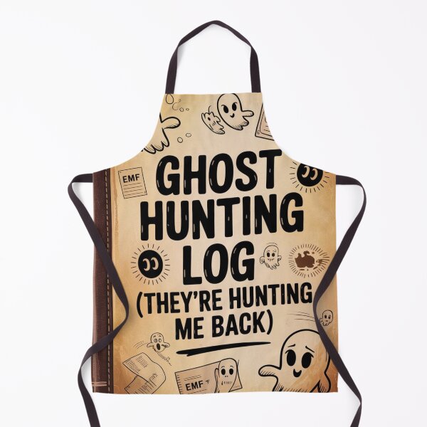 Artikelvorschau, Ghost Hunting Log They're Hunting Me Back | Paranormal Investigation Humor entworfen und verkauft von Antik by Schulz.