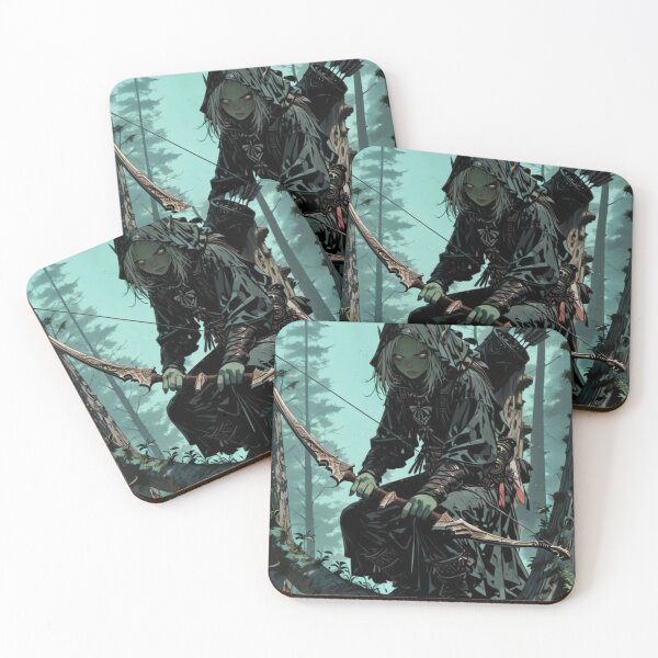 Item preview, Elf Archer in the Forest – Fantasy Ranger Artwork vol.3 designed and sold by EpicMerchRealm.