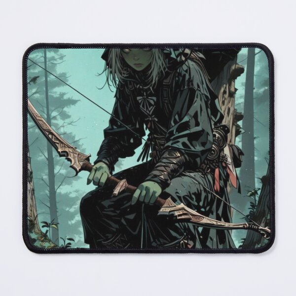 Item preview, Elf Archer in the Forest – Fantasy Ranger Artwork vol.3 designed and sold by EpicMerchRealm.
