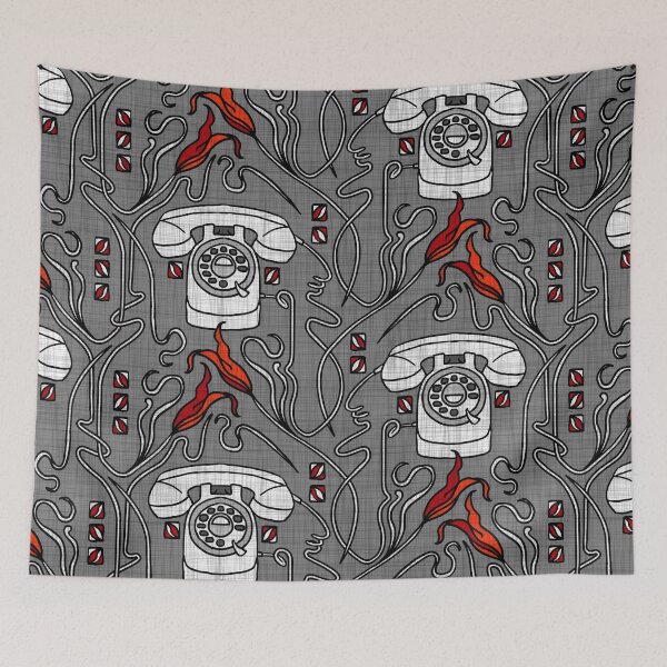 Item preview, Retro Nouveau is calling - red-gray designed and sold by kobyakov.