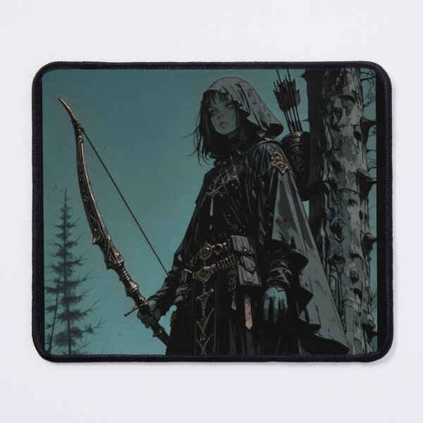 Item preview, Elf Archer in the Forest – Fantasy Ranger Artwork vol.4 designed and sold by EpicMerchRealm.