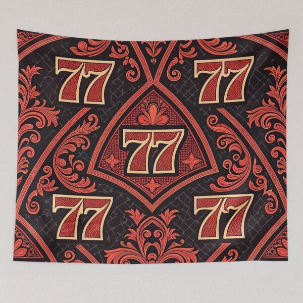 Item preview, 777 red and black lucky numbers  designed and sold by Lucky 777.