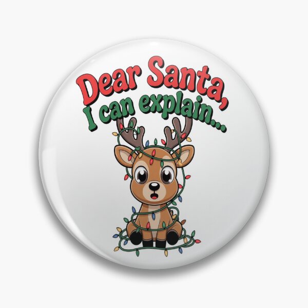 Item preview, Cute Christmas Reindeer Tangled in Lights – Adorable Reindeer Xmas Design designed and sold by InspiredCreatives.