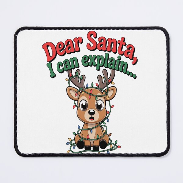 Item preview, Cute Christmas Reindeer Tangled in Lights – Adorable Reindeer Xmas Design designed and sold by InspiredCreatives.