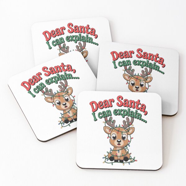 Item preview, Cute Christmas Reindeer Tangled in Lights – Adorable Reindeer Xmas Design designed and sold by InspiredCreatives.