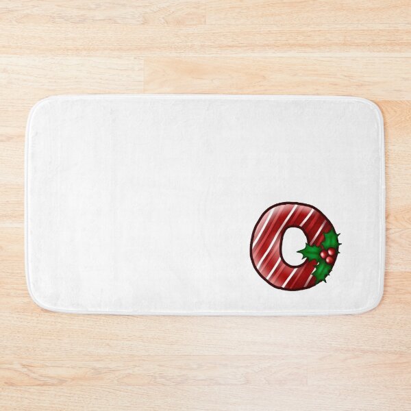 Item preview, O Monogram (Candycane) designed and sold by CharmedHeartArt.