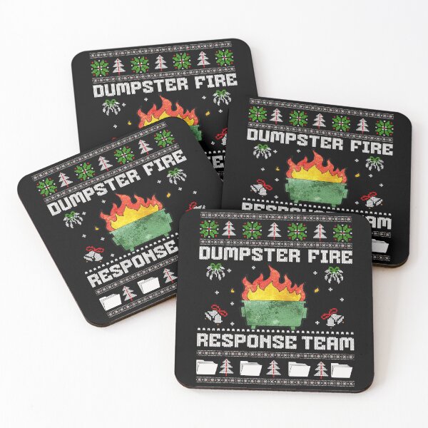 Item preview, Dumpster Fire Response Team Chaos Ugly Sweater Cute Employee designed and sold by BornBorn.