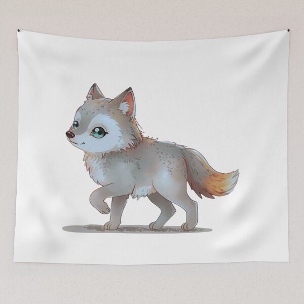 Item preview, Kawaii Wolf designed and sold by HoneyBreezeCo.