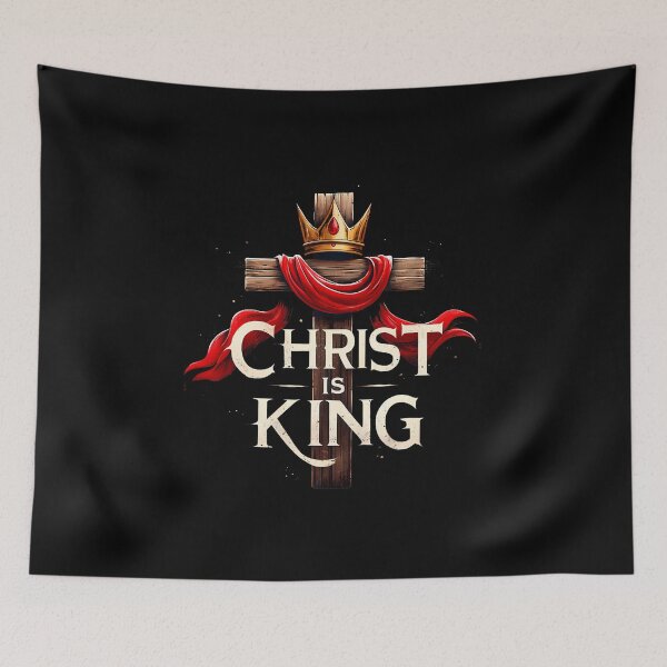 Item preview, Christ Is King Christian Bible Verse Christian Jesus Lovers designed and sold by SarahLeanne1.
