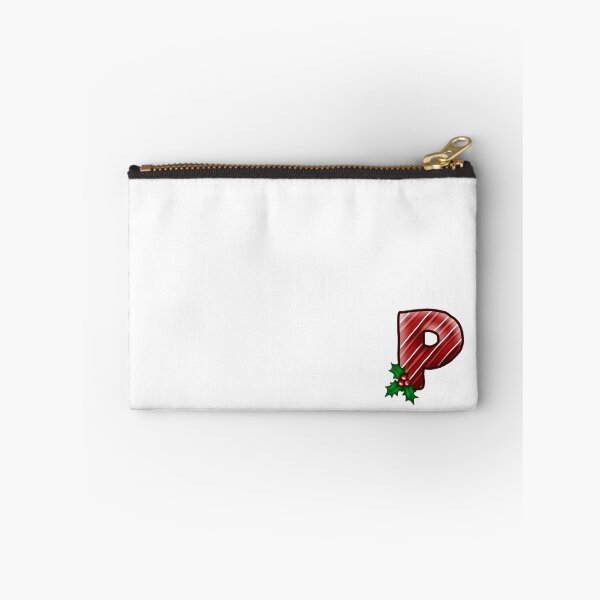 Item preview, P Monogram (Candycane) designed and sold by CharmedHeartArt.