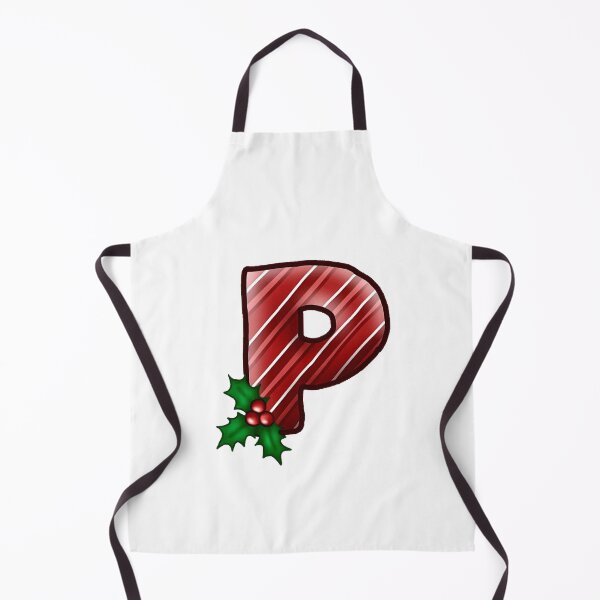 Item preview, P Monogram (Candycane) designed and sold by CharmedHeartArt.
