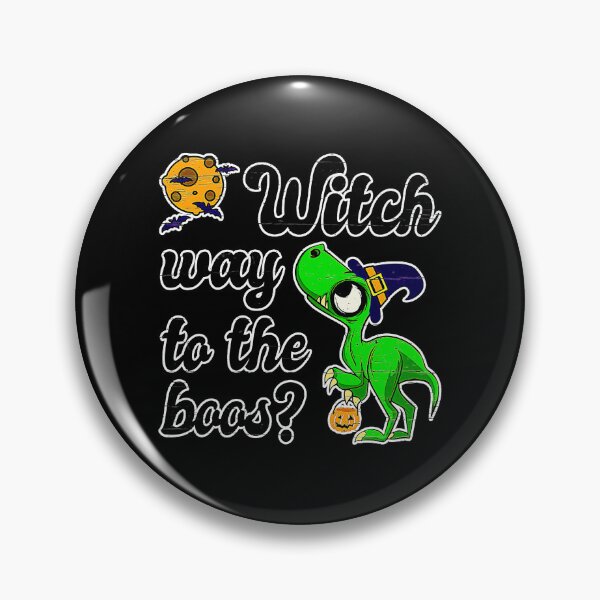 Item preview, Witch Way To The Boos Cute Dino designed and sold by HubertRaus.