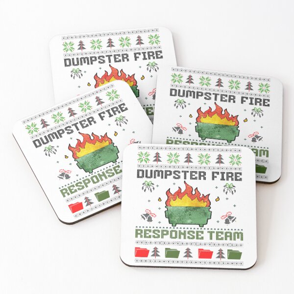 Item preview, Copy of Dumpster Fire Response Team Chaos Ugly Sweater Cute Employee designed and sold by BornBorn.