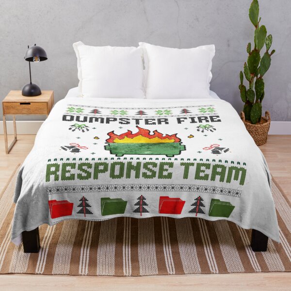 Item preview, Copy of Dumpster Fire Response Team Chaos Ugly Sweater Cute Employee designed and sold by BornBorn.