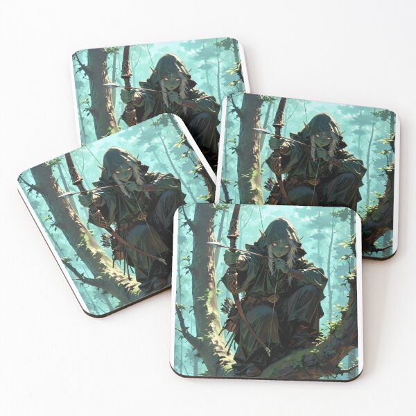 Item preview, Elf Archer in the Forest – Fantasy Ranger Artwork vol.6 designed and sold by EpicMerchRealm.