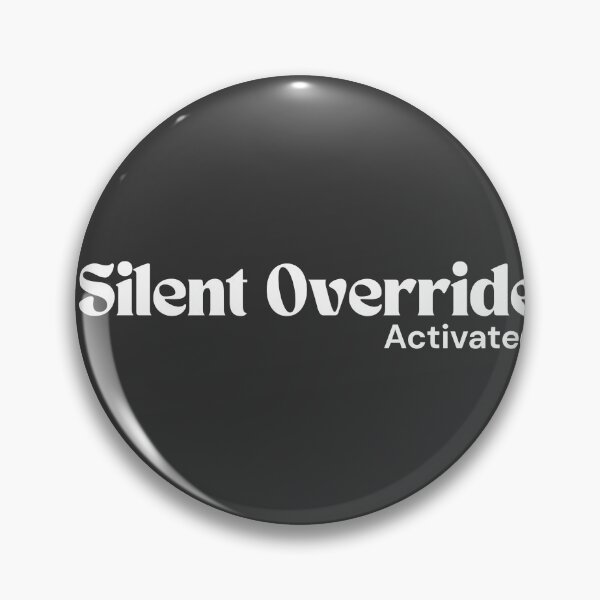 Item preview, Silent Override Activated (White Edition) – Minimalist Text | Sarcastic Digital Quote | RETL Style designed and sold by RETL.