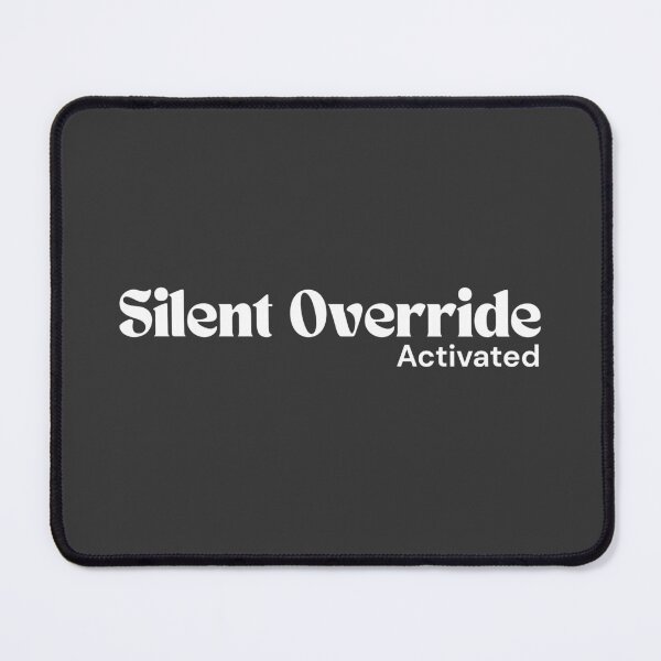 Item preview, Silent Override Activated (White Edition) – Minimalist Text | Sarcastic Digital Quote | RETL Style designed and sold by RETL.