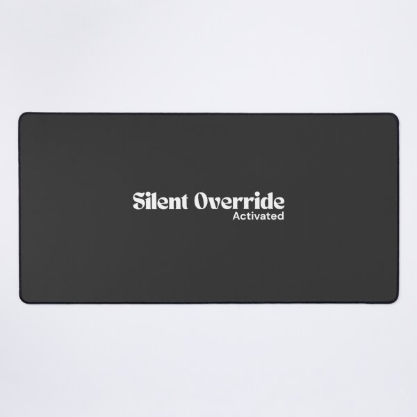 Item preview, Silent Override Activated (White Edition) – Minimalist Text | Sarcastic Digital Quote | RETL Style designed and sold by RETL.