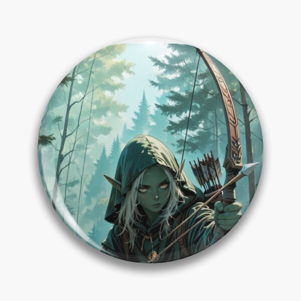Item preview, Elf Archer in the Forest – Fantasy Ranger Artwork vol.7 designed and sold by EpicMerchRealm.