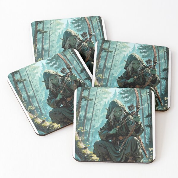 Item preview, Elf Archer in the Forest – Fantasy Ranger Artwork vol.7 designed and sold by EpicMerchRealm.