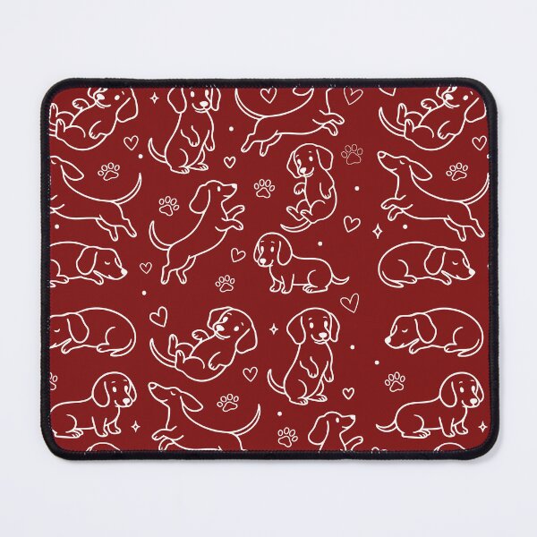 Item preview, Dachshund Dog Pattern Cute Minimal Line Art Design designed and sold by Sasikharn.
