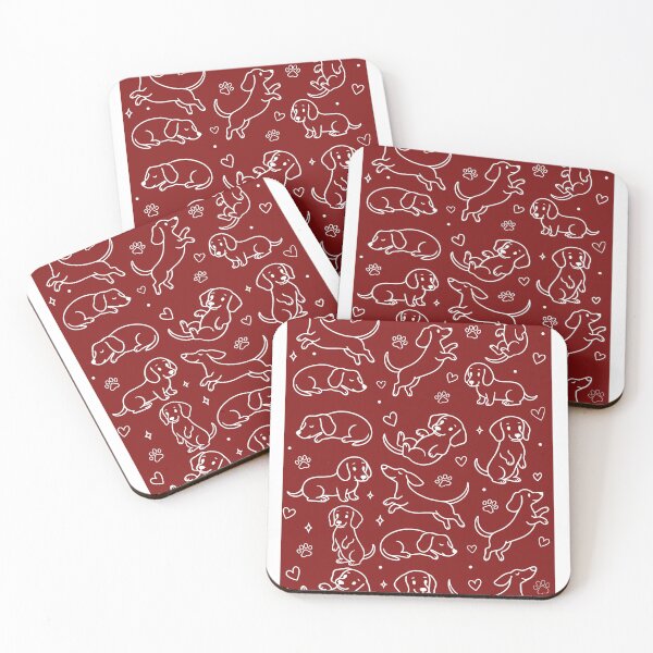 Item preview, Dachshund Dog Pattern Cute Minimal Line Art Design designed and sold by Sasikharn.