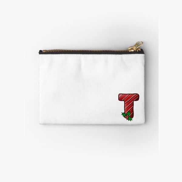 Item preview, T Monogram (Candycane) designed and sold by CharmedHeartArt.