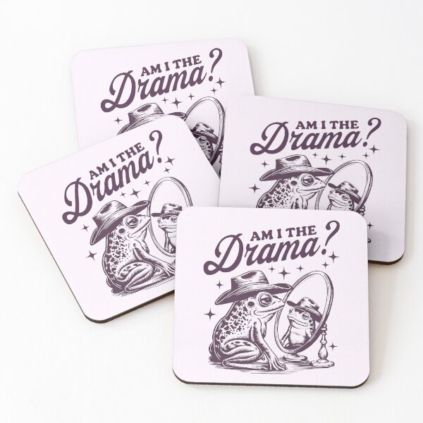 Item preview, Am I The Drama Funny Western Frog designed and sold by Y-Vibes.
