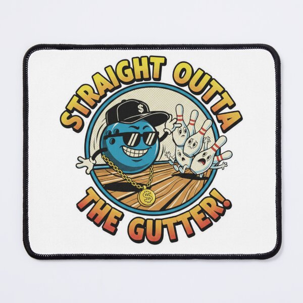 Item preview, Straight Outta The Gutter Bowling designed and sold by ifdogscouldclap....